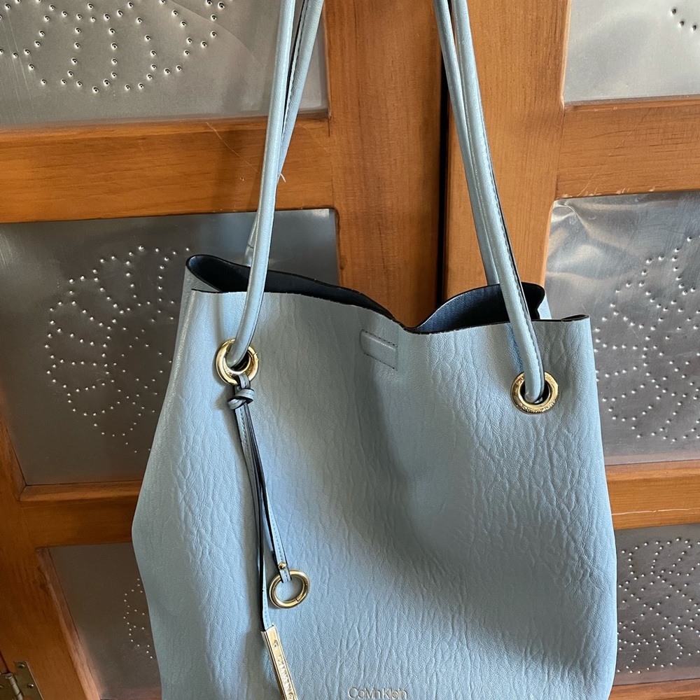 Beautiful Calvin Klein baby blue tote.